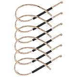 GALPADA 6 Sätze Feueranzünderseile aus Witterungsbeständigem Naturfaser Material mit Griff Schnelles Entzünden bei Regen und Wind Praktisches Outdoor Zubehör für Camping Grillen und