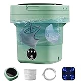 Faltbare Mini Waschmaschine, 6.5L Kapazität Tragbare Camping Waschmaschine Portable Washing Machine Mit Abtropfkorb und Abflussleitung geeignet für Unterwäsche, Socken und Kinderkleidung