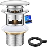 Ibergrif Messing Ablaufgarnitur Waschbecken mit Überlauf...