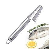Fischschuppen | Schaber und Fischentschupper – Werkzeug aus Edelstahl für Koch, Zubereitung von Meeresfrüchten, Kochen, Restaurant, Haus und Camping