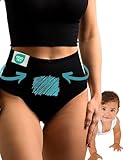 Mrs. Mum Kaiserschnitt Unterhose - 1 STK I ÖkoTex I High Waist I Bauchweg & figurformend I Postpartum Slips I Made in EU I waschbar I Wochenbett Unterwäsche