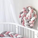 LGZY Bettschlange Umrandungen Geflochten Bettkantenschutz Baby Nestchen Bettrolle Stillkissen,Kantenschutz Bettumrandung Knotenkissen,Deko Kissen Für Schlafzimmer Wohnzimmer,A6,3M