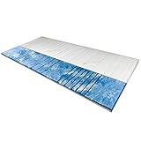 8 cm hoch - 7-Zonen Deluxe Gelschaum-Topper 100 x 200 cm mit RG 50 - Hochwertiger Lyocell-Bezug - Antirutschfunktion - Umlaufendes Klimaband - Gel-Topper 100x200 8cm