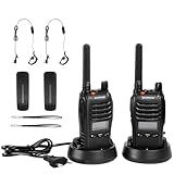 Walkie Talkie 16 Kanäle CTCSS/DCS - Wiederaufladbares Walkie Talkie 1500mAh, Professionelle PMR-Funkgeräte Reichweite 3-5 km, für Baustellen, Wandern, Sicherheit BF-88E