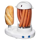 Clatronic® 2in1 Hot Dog Maker & Eierkocher | Hotdog Maker Set für 1-14 Würstchen | Egg Cooker für bis zu 6 Eiern | mit beheiztem Edelstahl-Aufsteckdorn | inkl. Messbecher mit Eipicker | HDM 3420 EK N