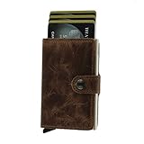 Secrid Herren Karteninhaber MINIWALLET Vintage Braun Talla...