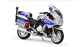 JEWOSS Für BMW R1200 RT 1:18 Polizeimotorrad Serie Silvardo Simulation Alu Motorrad Modell Spielzeugauto Motorrad-Modelle