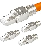 VESVITO 4x CAT 7 RJ45 Stecker 10 GBit/s Netzwerkstecker...