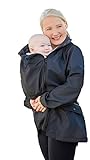 Manduca by MaM Two-Way-Jacket, Tragejacke, Trageweste und Umstandsjacke, Abnehmbare Ärmel, mit Babyeinsatz (XS, Upgrade InnerCosy (Softshell/MaM-Tec-Membran/Fleece))