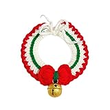Haustier Hund Weihnachten Lätzchen Wolle Handhaken Strickkragen Haustier Weihnachten Dress Up Kostüm Personalisiertes Halsband