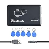 Neuftech USB RFID Reader ID Kartenlesegerät Kartenleser...