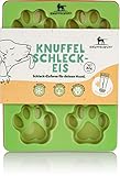 Knuffelwuff Hundekekse oder Eisform Matte Pfote Dreierpack - Silikon Backmatte für Hundekekse - Backform, Backunterlage, Eisform mit Pfötchen - BPA frei - Hitzebeständig, Kältebeständig für Hundeeis