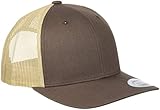 Flexfit Unisex Retro Trucker 2-tone Kappe, Darkgrey/Wht, One Size Baseballkappe, brn/khaki, Einheitsgröße EU