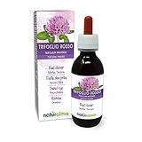 Rotklee oder Wiesenklee (Trifolium pratense) Kraut mit Blüten Alkoholfreier Urtinktur Naturalma - Flüssig-Extrakt Tropfen 120 ml - Nahrungsergänzungsmittel - Veganer