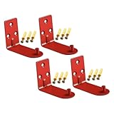 TOVINANNA 4 Stück Feuerlöscher Wandhalterung aus Robustem Metall mit Schrägem und Nylon dübeln zur Sicheren Wandmontage für Haushalt und Garage