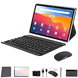 2024 Tablet 10 Zoll, 5G WiFi Android Tablet mit Tastatur...