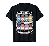 Music is My Jam Lustiger Liebhaber Wortspiel Rock Jazz Blues Pop Folk T-Shirt