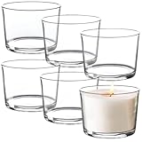Konzept 11-6er Set Kerzengläser 150ml, Kerzen Gläser leer zum Gießen – ideal für Duftkerzen, Wachsgießen und individuelle Kerzenkreationen