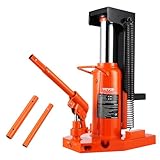 VEVOR Hydraulischer Wagenheber, 5 t Hebebühne auf der Spitze, 10 t Hubkapazität an der Spitze, 20-173 mm Zehenhöhe, 287-440 mm obere Höhe, Lufthydraulischer Klauenwagenheber für Maschinen