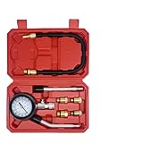 Motorkompressionsmesser 0-300 PSI Manometer Kfz-Zylindertester-Kit Kompatibel mit M10 M12 M14 M18 Adapter