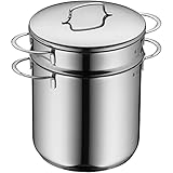 WMF Mini Nudeltopf mit Metalldeckel und Einsatz klein 18 cm, 3l, Cromargan Edelstahl poliert, Induktion, stapelbar, ideal für kleine Portionen oder Singlehaushalte