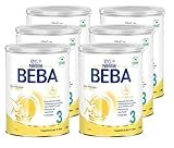 BEBA Nestlé BEBA 3 Folgemilch, Folgenahrung ab dem 10. Monat, 6er Pack (6 x 800g)