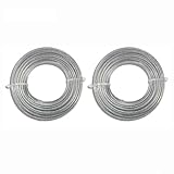 Mähfaden 2,4-3,5 mm × 15 m (30 m insgesamt), 2 Stück, hochfrostbeständig, präzises Schneiden, Stahlkern, für Rasenmäher & Freischneider(2,4 mm)