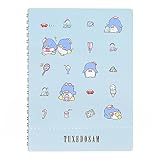 Sunstar Stationery S2639980 Sanrio Notizbuch Ringbuch A5 Retro Sanrio Charaktere Smoking Sam