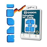 EMSNOVA® Fugenglätter Set 5-teilig – Profi Silikonfugen-Glätter für präzises Glätten von Silikon & Acryl – Fugenglättungswerkzeug für Bad & Küche – Wiederverwendbar & leicht zu reinigen