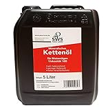 SWS Forst GmbH SUPER-OIL Kettenöl Sägekettenöl mit Haftzusatz für Kettensägen Führungsschienen und Sägeketten (5 Liter)