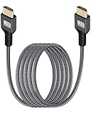 YANBORONSN 16K HDMI 2,2 HDR Kabel, 96Gbps Ultra High Speed HDMI Kabel mit 16K@60Hz, 12K@120Hz, 8K@240Hz, 4K@480Hz für Kamera, PC Laptop, TV, Monitor, Projektor (2M)