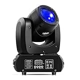 100W Moving Head Bühnenlicht,Hohe Helligkeit Leistungsstarker Strahleffekt Muster Lichtstrahl Licht Rotierendes KTV Privatraum Moving Head für Disco Club Live Show Bar Hochzeit Halloween Weihnachten