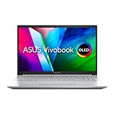 ASUS Vivobook Pro 15 OLED Laptop | 15,6' FHD OLED Display | AMD R9 5900HX | 16 GB RAM | 512 GB SSD | NVIDIA RTX 3050 | Windows 11 | QWERTZ Tastatur | Cool Silver