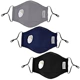 Packool 3PCS PM2.5 Staubdichte Halbgesichtsmasken Mundbedeckungen Mundmasken Aktivkohle
