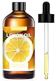 Zitronenöl 100 ml, Reines Zitrone Ätherische Öle für Diffusor, Zitronenöl Ätherisches Öl Aromatherapie Duftöl für Massage, DIY, Seife, Kerzenherstellung, Bad, Geschenke für Frauen Weihnachten