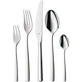 WMF Boston Besteck Set 12 Personen, Essbesteck 60 teilig, Monobloc-Messer, Cromargan Edelstahl poliert, glänzend, spülmaschinenfest