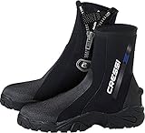 Cressi Korsor Rigide Sole Boots 5mm - Rigide Sole Boots 6mm Tauchstiefel aus 5mm Neopren mit starrer Sohle, Schwarz