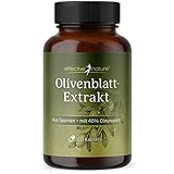 Olivenblattextrakt Kapseln hochdosiert - 120 Kapseln mit 750 mg pro Tag - Olivenblatt Extrakt mit 300 mg Oleuropein - Reicht für 2 Monate - Vegan