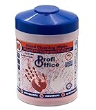 ProfiOffice feuchte universal Allzwecktücher Handreinigungstücher - 90 feuchte Reinigungstücher 31 x 27 cm - Werkstatt - Garten - Putztücher Gewerbe im Spender Eimer mit Deckel blau (19870)
