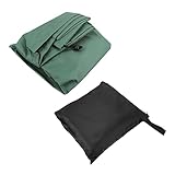 Abaodam Anti-Freezing-Brunnenabdeckung Terrassenbrunnenabdeckung Brunnenschutz Brunnenabdeckungen wasserdichte Brunnenabdeckung Abdeckung für Gartenbrunnen Statuenabdeckung Polyester Grün