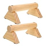 Supvox 1 Satz Liegestützstange Aus Holz Fitness-parallettes Aus Holz Workout-fitnessgeräte Liegestütze Für Fitness Heimtrainingsgeräte Barren Push-up-bars Trainingstafel Multifunktion