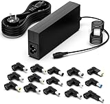 shefor 90W Universal Netzteil Laptop Ladekabel Kompatibel mit Lenovo Toshiba HP Acer Asus Dell Sony Notebook Tablets mit 15 Adapterstecker Multi Ladekabel