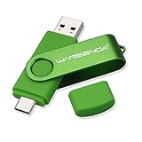 WANSENDA USB C Stick 512GB, USB-Stick Typ C Speicherstick OTG USB 3.0 Dual Flash Drive 2-in-1 Memory Stick für Tablet, PC, MacBook, Typ C Android Handy (512G, Grün)