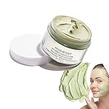 Green Tea Clay Mask, Blackhead Remover Poreless Cleansing Gesichtsmaske Grüner Tee Deep Cleanse Maske, Spa Gesichtsmasken zur Tiefenreinigung, Entgiftung und Reduzierung von Akne und Mitesser, 55g