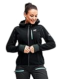 RevolutionRace Trekker Hoodie für Damen, perfekt für Wanderungen und Outdoor-Abenteuer, Black, M