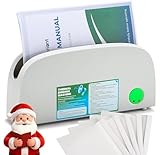 Mxmoonant Thermobindemaschine für A4 A5 Letter Papier, 33mm Max Dicke, 3-Min Vorheizen, Kompaktes Design mit Kühlgestell, Inklusive 5 Thermoabdeckungen - Ideal für Home Office Schule Projekte