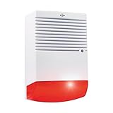 ELRO ADS1F Dummy Alarmsirene - Attrappe - mit blinkendem...