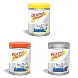 DEXTRO ENERGY ISO DRINK BUNDLE CITRUS ORANGE RED BERRY - 3x440g - Isotonisches Getränkepulver mit Natrium, Magnesium, Kalium, Chlorid, schnelle Kohlenhydratversorgung