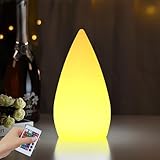 AXVRAV Kabellos Sauna Lampe, Saunalampe Dimmbar mit 16 RGB Farben & 4 Modi Farbwechsel Fernbedienung und USB Ladekabel, Tischlampe LED Tischleuchte Nachttischlampe für Saunaraum Restaurant Bar Garten