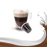 50 KICKKICK Mocaccino Kaffeekapseln Nespresso Kompatibel MADE IN ITALY Kaffee, Milch und Kakao Heißgetränk für Nespresso Kaffeemaschine